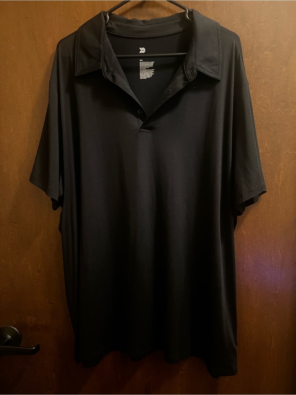 all in motion Black Short-Sleeve Polo